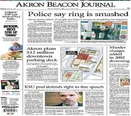Akron Beacon Journal Newspaper