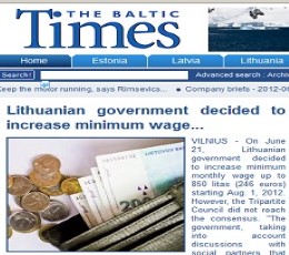 The Baltic Times Newspaper