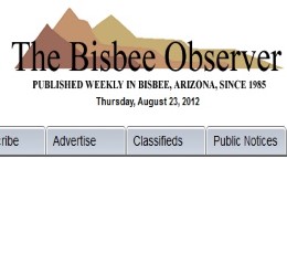 Bisbee Observer Newspaper
