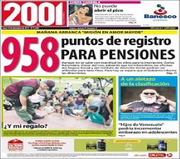 Diario 2001 Newspaper
