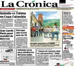 La Crónica del Quindío Newspaper