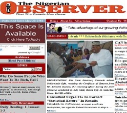 Nigerian Observer epaper