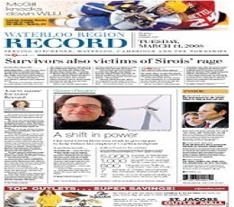 Waterloo Region Record Newspaper