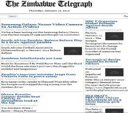 Zimbabwe Telegraph epaper