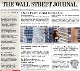 The Wall Street Journal Newspaper