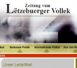 Zeitung vum Lëtzebuerger Vollek Newspaper